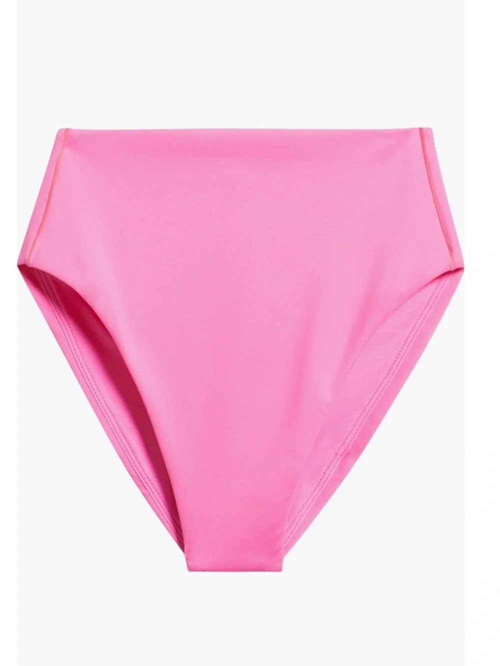 LEFT ON FRIDAY Hi Hi High Waist Bikini Bottoms Shock Pink NWT $110